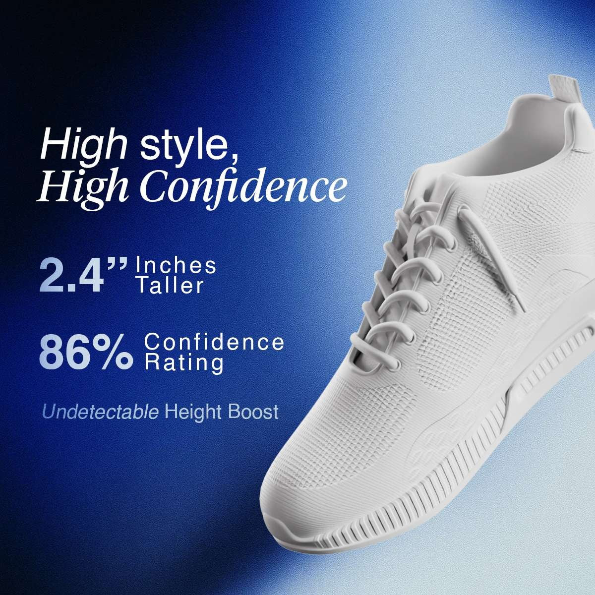 V2 أحذية رياضية مع وسادة  (تعزيز 2.4 بوصة)